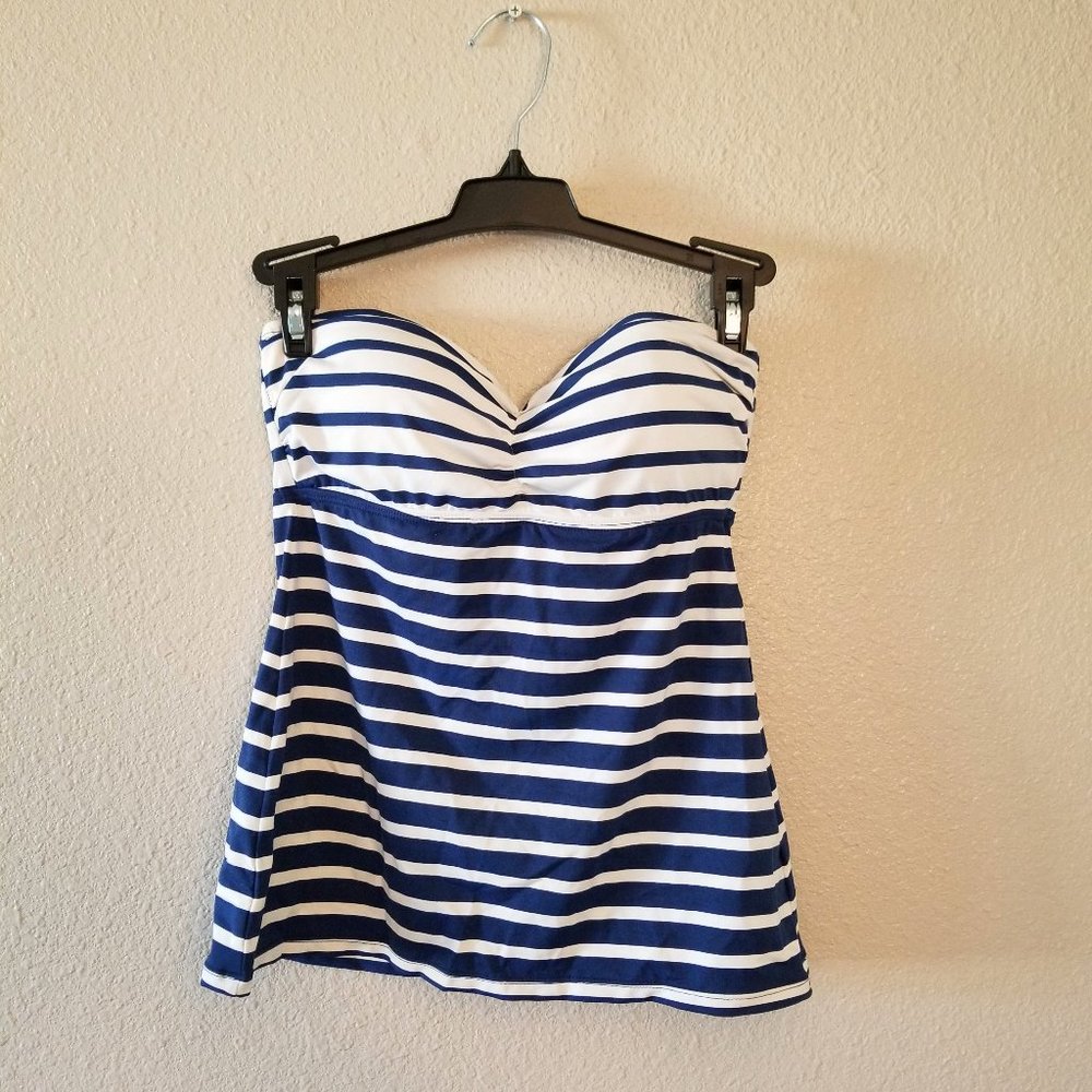 Lauren Ralph Lauren Striped Swim Tankini Top